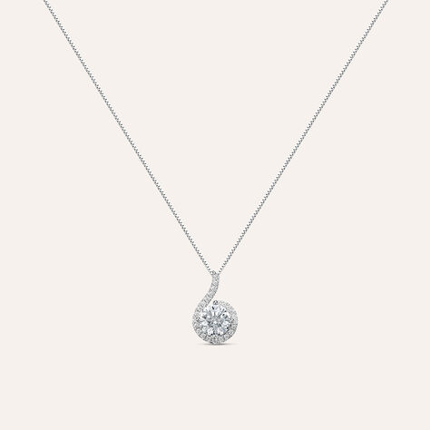 Collana Punto Luce Claire Oro Bianco Cubic Zirconia - Collane Punto Luce Donna | Stroili