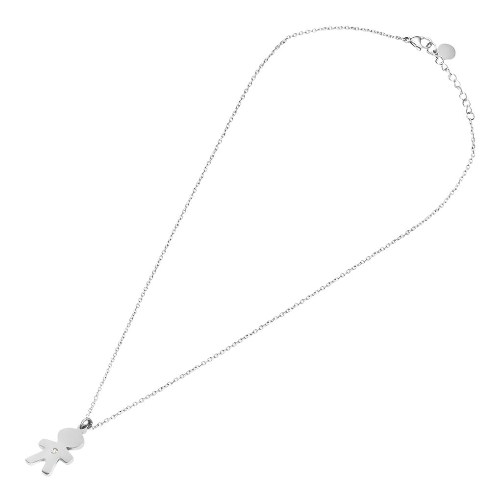 Collana Lady Chic Acciaio Cristallo - Collane Donna | Stroili