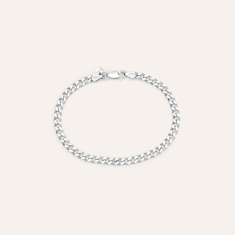 Bracciale Catena Gentleman Argento Rodiato - Bracciali Uomo | Stroili