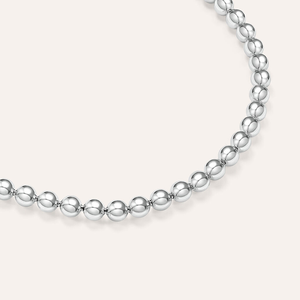 Bracciale Catena Gentleman Argento Rodiato