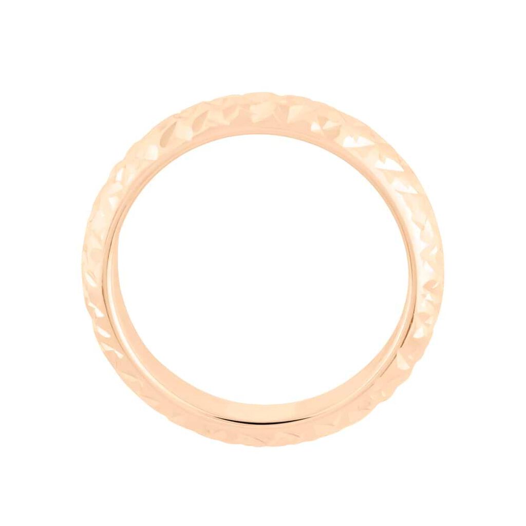 Fede Classica Leggera Diamantata 4 mm Oro Rosa