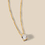 Collana Punto Luce Claire Oro Giallo Cubic Zirconia