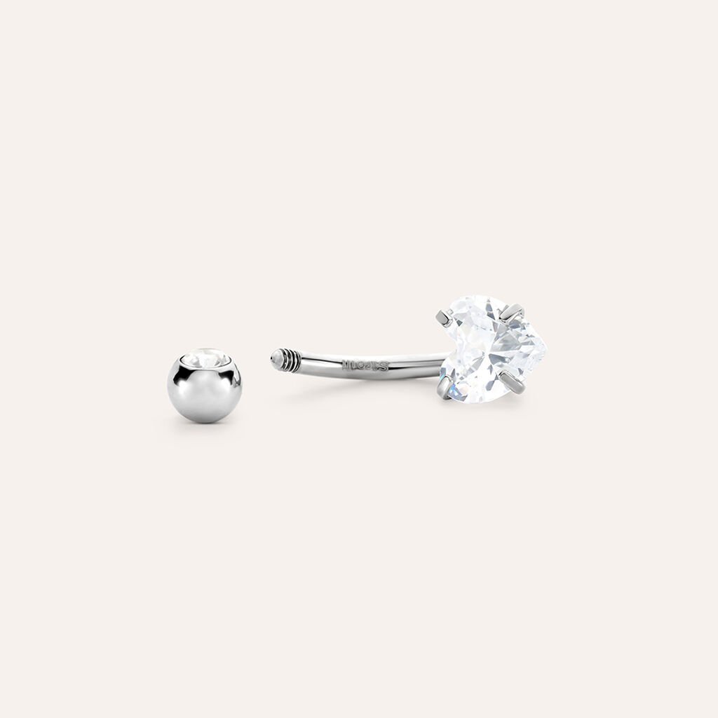 Piercing Ombelico Lady Code Acciaio Cristallo - Gioielli Donna | Stroili