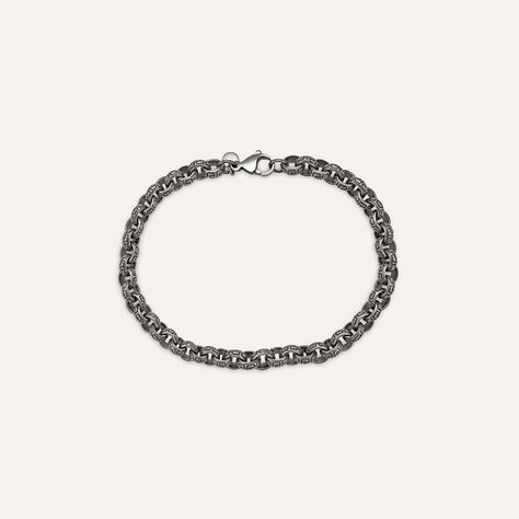 Bracciale Catena Man Code Acciaio Nero - Bracciali Uomo | Stroili