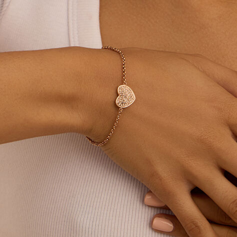 Bracciale Aura Acciaio Rosa Cristallo - Bracciali Love Donna | Stroili