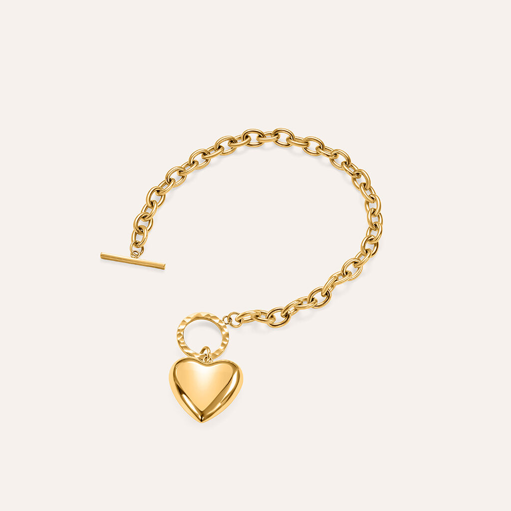 Bracciale Lady Code Acciaio Dorato - Bracciali Love Donna | Stroili