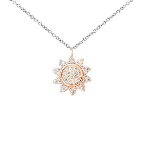 Collana Silver Moments Argento Bicolore Bianco / Rosa Cubic Zirconia - Collane Donna | Stroili