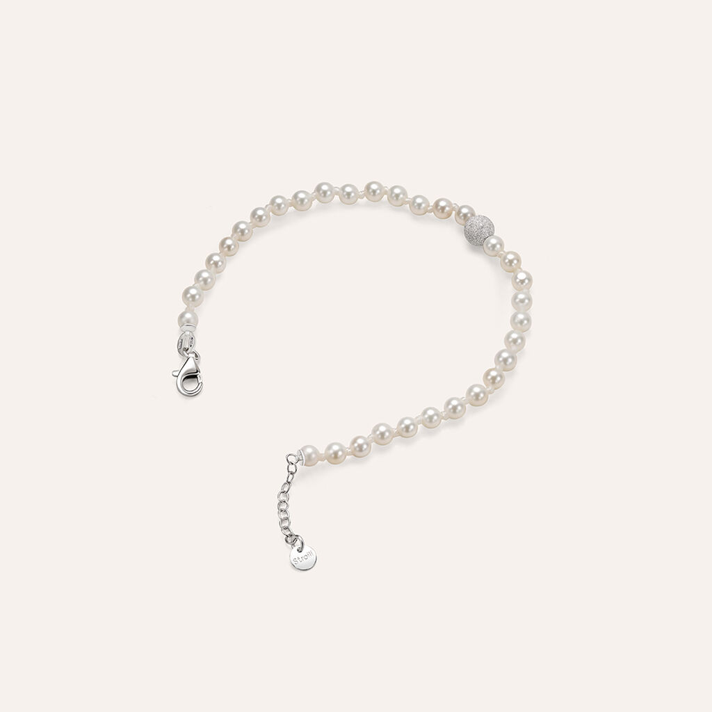 Bracciale Silver Pearls Argento Rodiato Perla sintentica - Bracciali Donna | Stroili