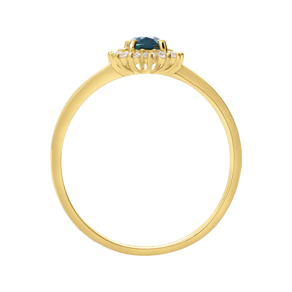 Anello Solitario Amélie Oro Giallo Topazio Cubic Zirconia - Anelli con Pietre Donna | Stroili