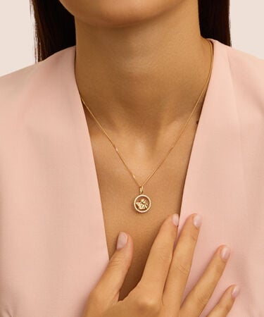 Pendente Holy Oro Giallo Cubic Zirconia