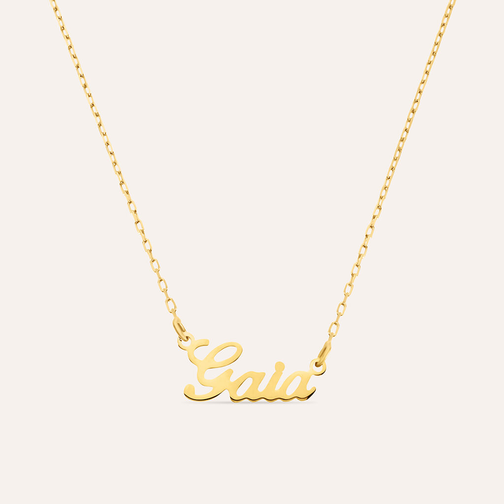 Collana Gaia Gold Names Oro Giallo