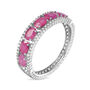 Anello Fascia Charlotte Oro Bianco Rubino Diamante