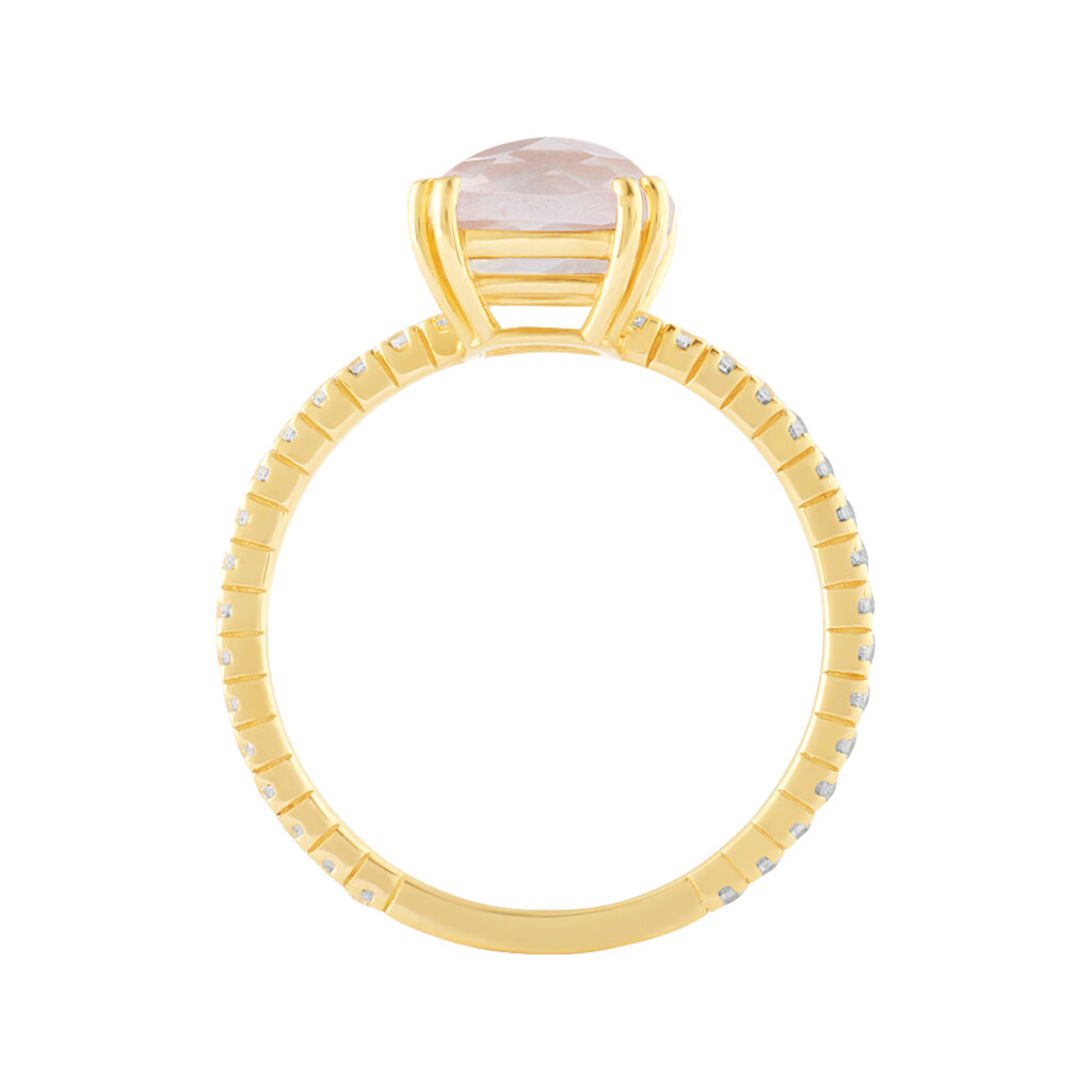 Anello Solitario Amélie Oro Giallo Quarzo Cubic Zirconia - Anelli con Pietre Donna | Stroili