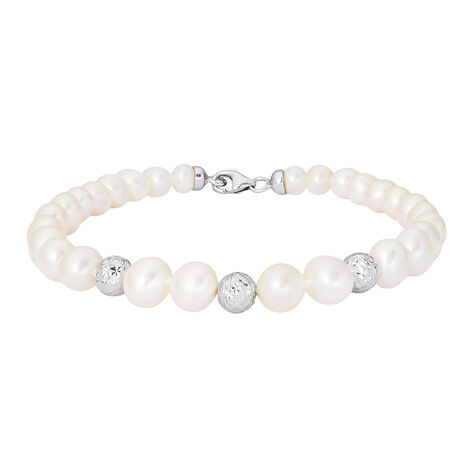 Bracciale Gabrielle Oro Bianco Perla D'Acqua Dolce - Bracciali Donna | Stroili