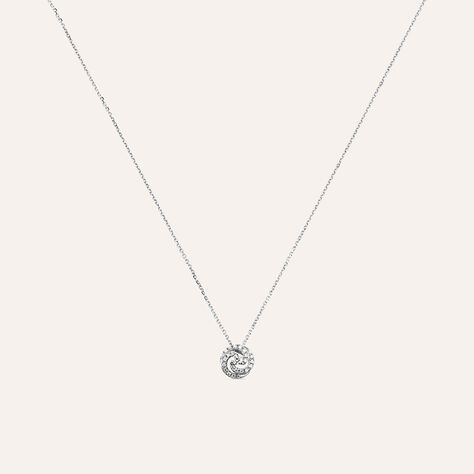 Collana in oro bianco e diamanti 0.14 ct - Collane Donna | Stroili