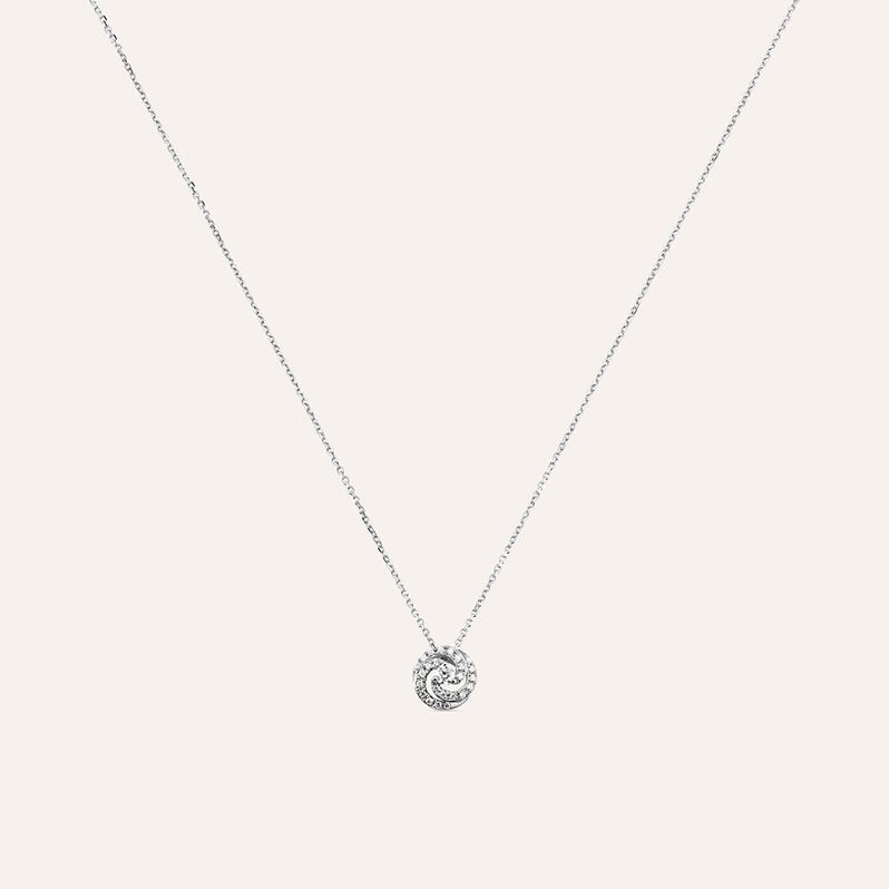 Collana in oro bianco e diamanti 0.14 ct - Collane Donna | Stroili