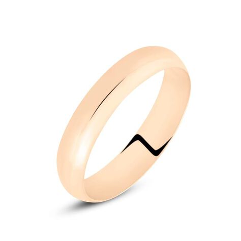 Fede Mantovana Leggera 5 mm Oro Rosa - Anelli con Incisione Unisex | Stroili