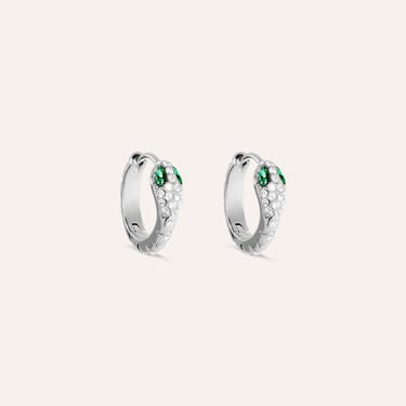 Orecchini A Cerchio Moonlight Acciaio Cubic Zirconia