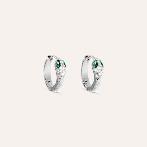 Orecchini A Cerchio Moonlight Acciaio Cubic Zirconia - Orecchini a Cerchio Donna | Stroili