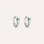 Orecchini A Cerchio Moonlight Acciaio Cubic Zirconia