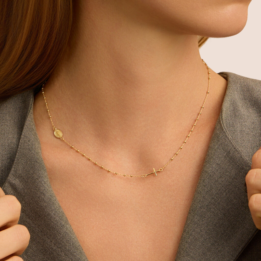 Collana Rosario Holy Oro Giallo