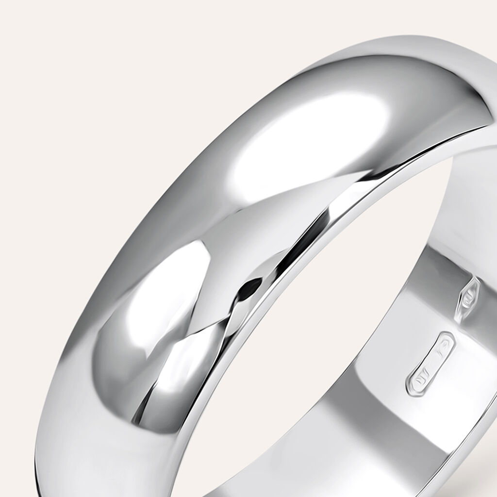 Fede Mantovana 5 mm Oro Bianco