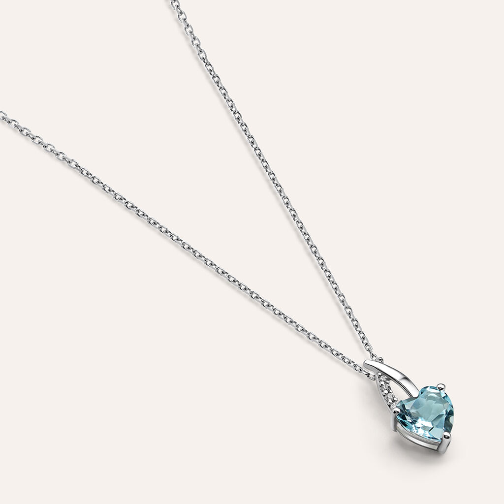 Collana Amélie Oro Bianco Topazio Cubic Zirconia - Collane Donna | Stroili