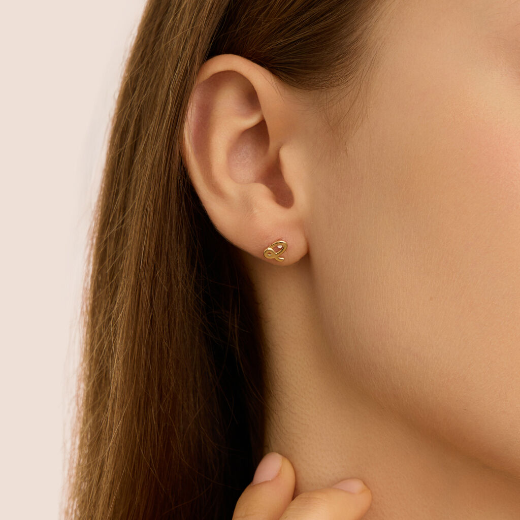 Mono Orecchino Lobo Bon Ton Oro Giallo