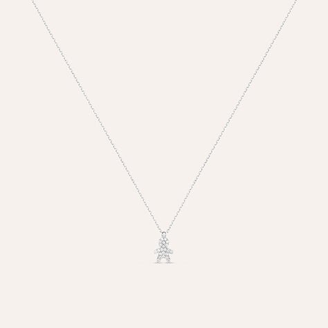 Collana Claire Oro Bianco Cubic Zirconia - Collane Donna | Stroili