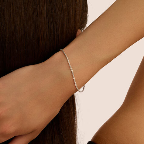 Bracciale Catena Colette Oro Bianco - Bracciali Donna | Stroili