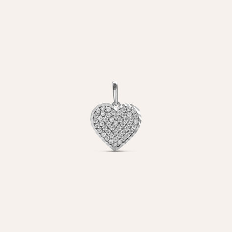 Pendente Poème Oro Bianco Cubic Zirconia - Ciondoli Donna | Stroili