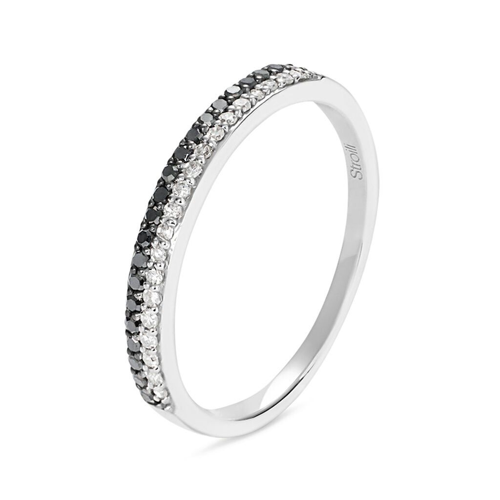 Anello Fascia Sophia Oro Bianco Diamante - Anelli con Pietre Donna | Stroili