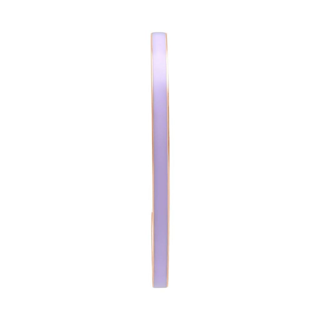 Bangle in acciaio rosato e smalto viola - Bracciali Donna | Stroili