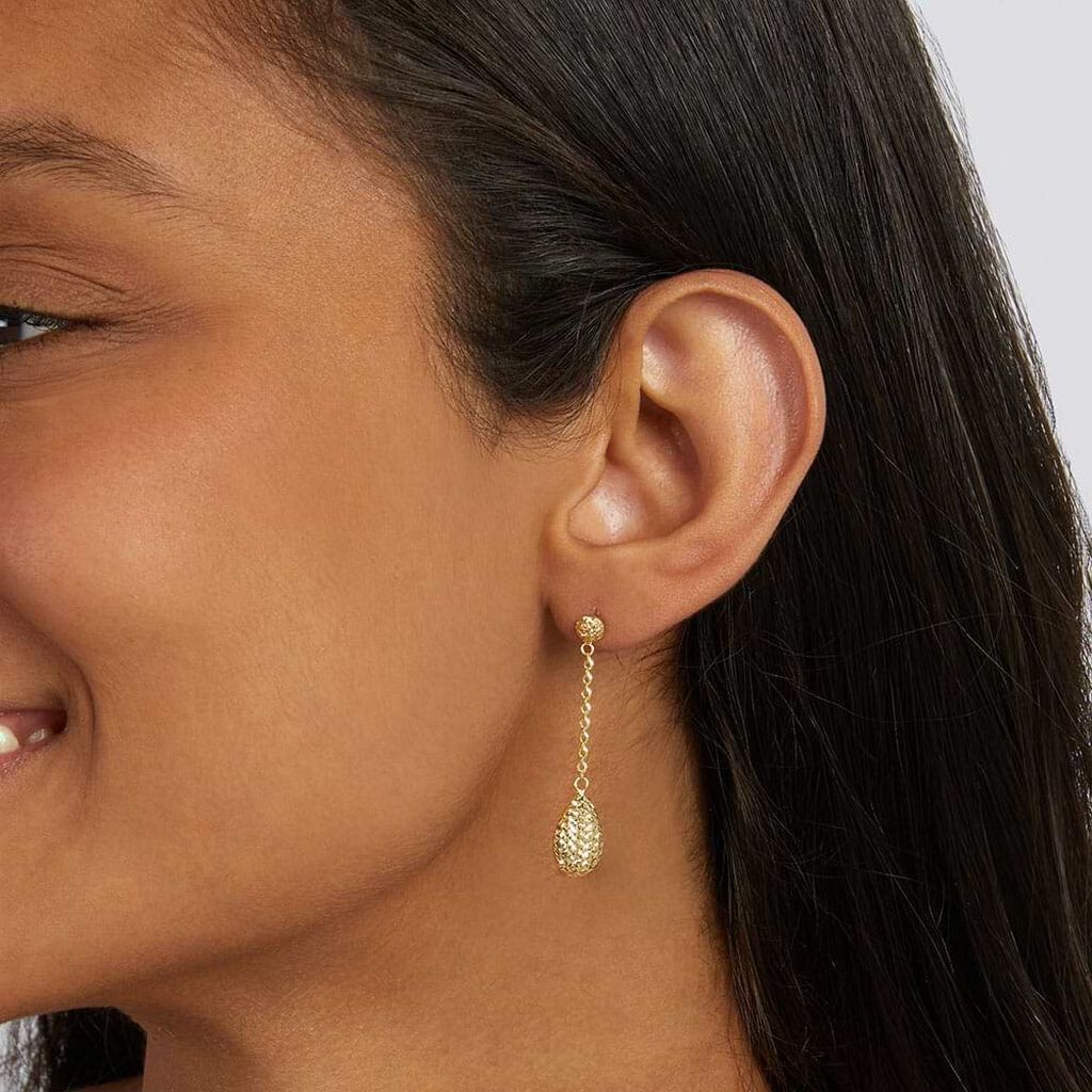 Orecchini Pendenti Golden Lover Oro Giallo - Orecchini Pendenti Donna | Stroili