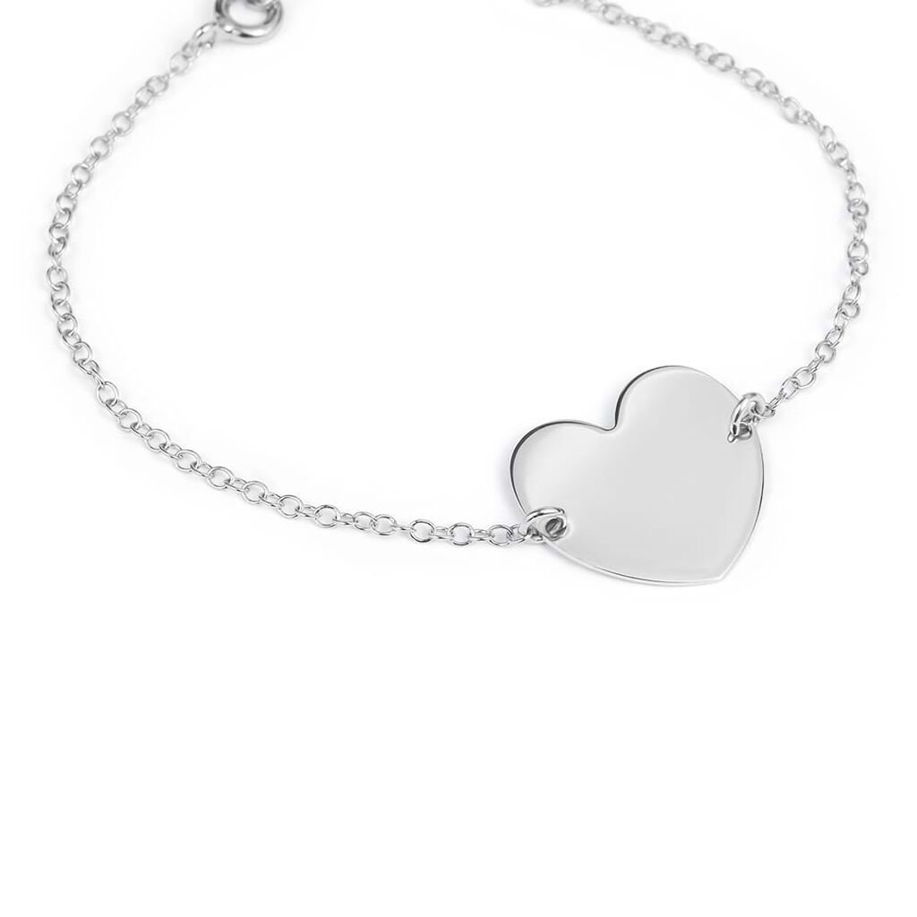 Bracciale Con Targhetta Silver Collection Argento Rodiato - Bracciali con Incisione Donna | Stroili