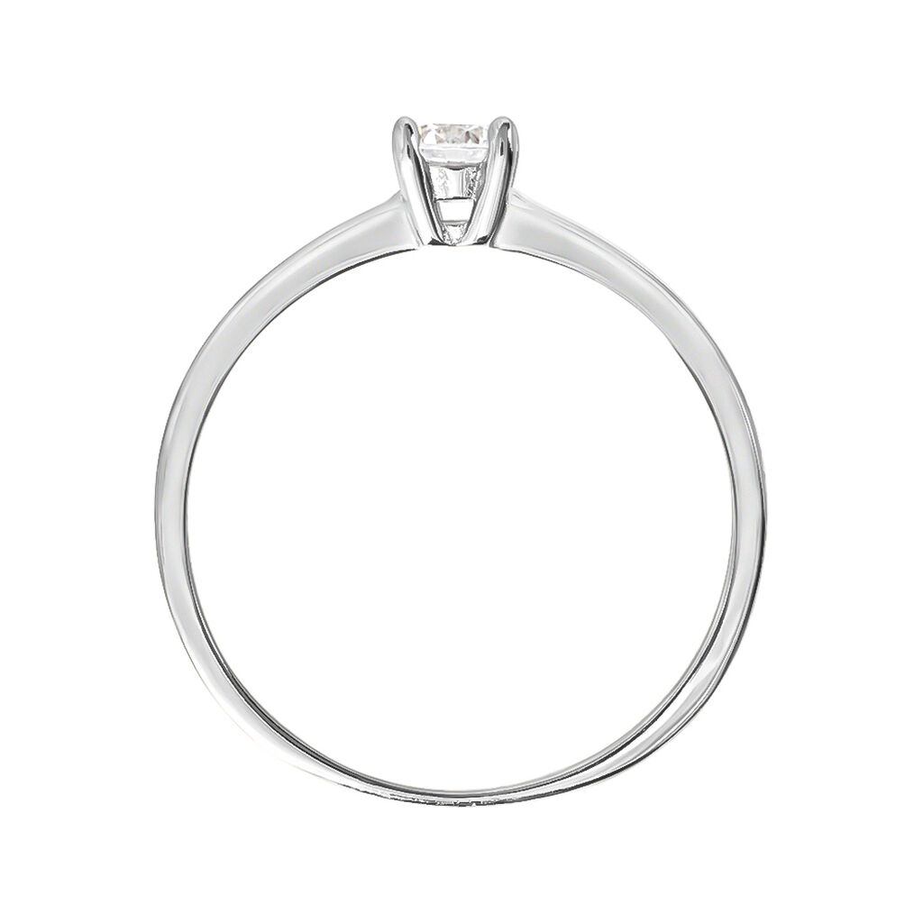 Anello Solitario Silver Elegance Argento Rodiato Cubic Zirconia - Anelli con Pietre Donna | Stroili