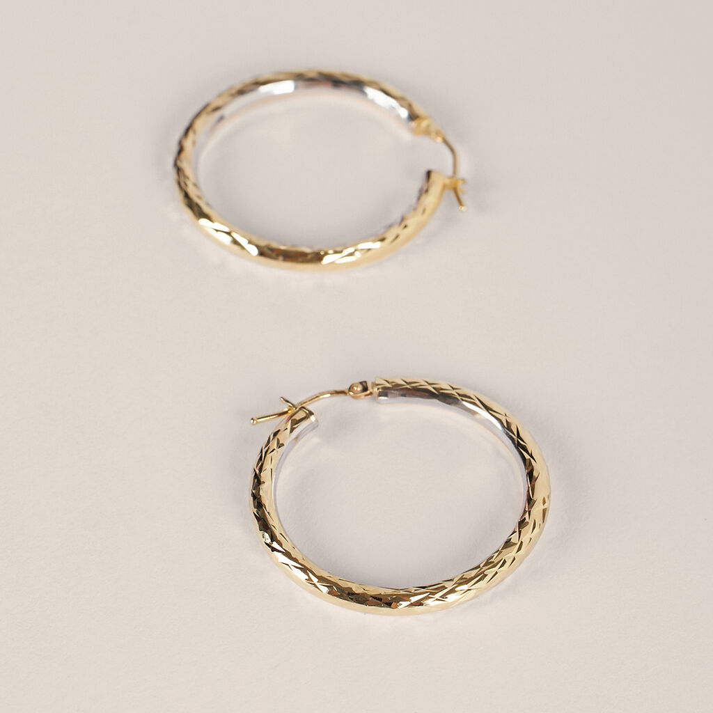 Orecchini A Cerchio Toujours Oro Bicolore