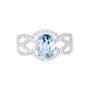 Anello Am&eacute;lie Oro Bianco Topazio Cubic Zirconia