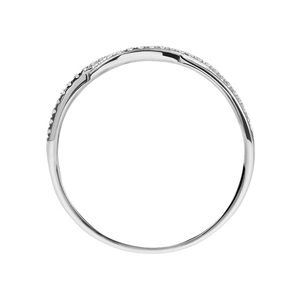 Anello Fascia Sophia Oro Bianco Diamante