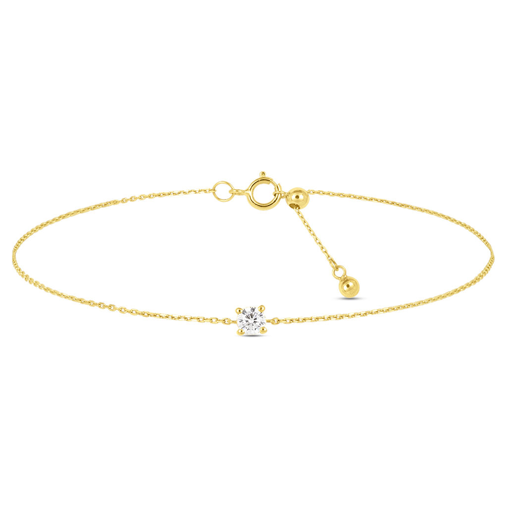 Bracciale Punto Luce Claire Oro Giallo Cubic Zirconia - Bracciali Amicizia Donna | Stroili