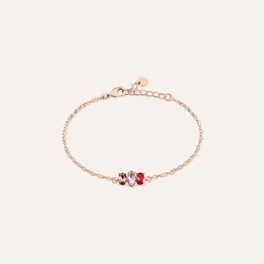 Bracciale Violet Ottone Rosa Cristallo