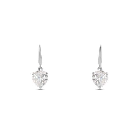 Orecchini Lobo Punto Luce Claire Oro Bianco Cubic Zirconia - Orecchini a Lobo Donna | Stroili