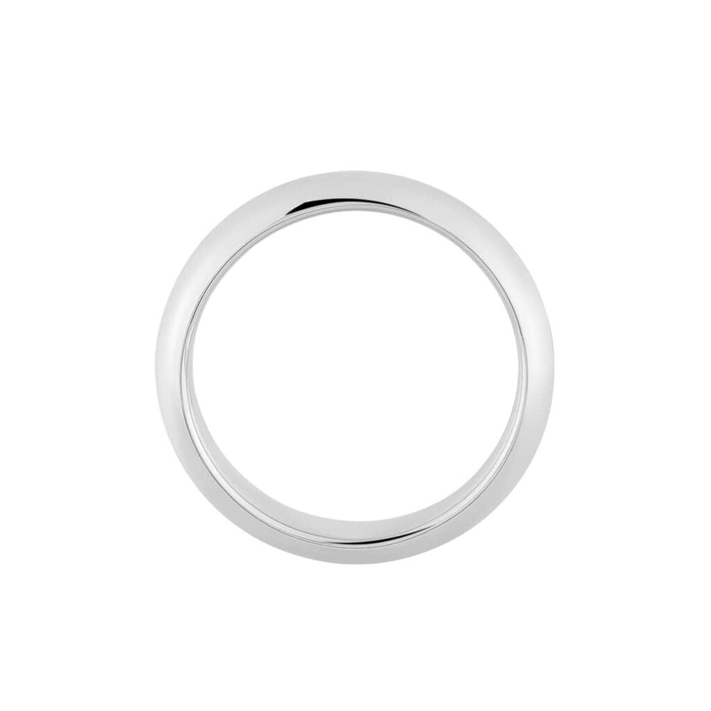 Fede Classica Leggera 4.5 mm Oro Bianco - Anelli con Incisione Unisex | Stroili