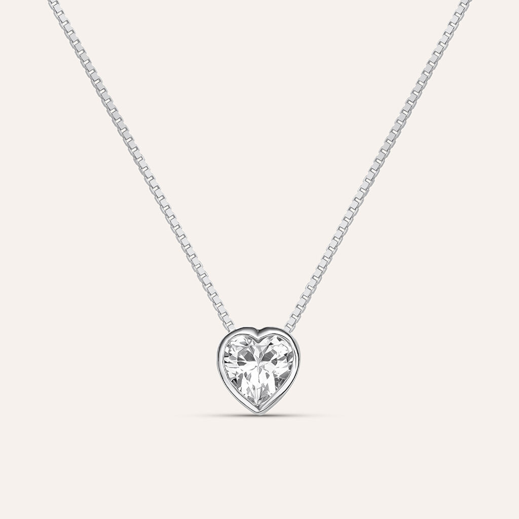 Collana Silver Elegance Argento Rodiato Cubic Zirconia