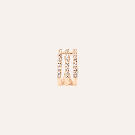 Ear Cuff Romantic Shine Metallo Rosa Cristallo - Ear Cuff Donna | Stroili