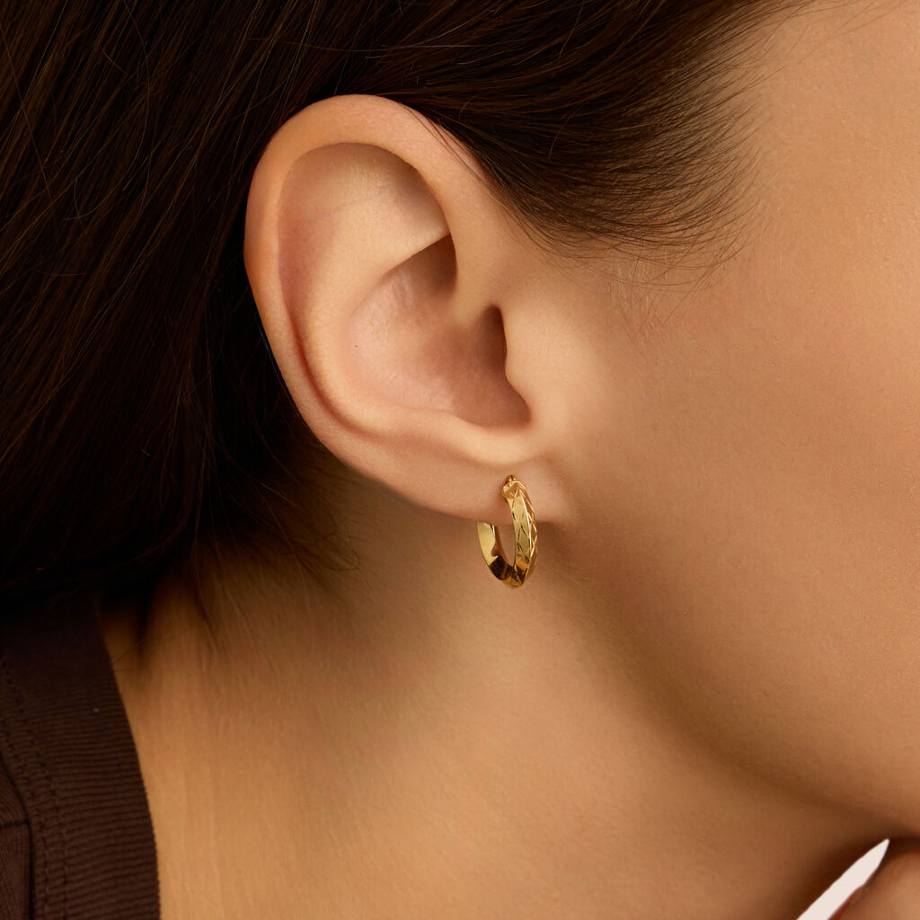 Orecchini A Cerchio Toujours Oro Giallo - Orecchini a Cerchio Donna | Stroili