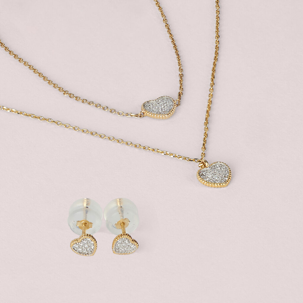 Collana Mon Petit Oro Giallo Diamante