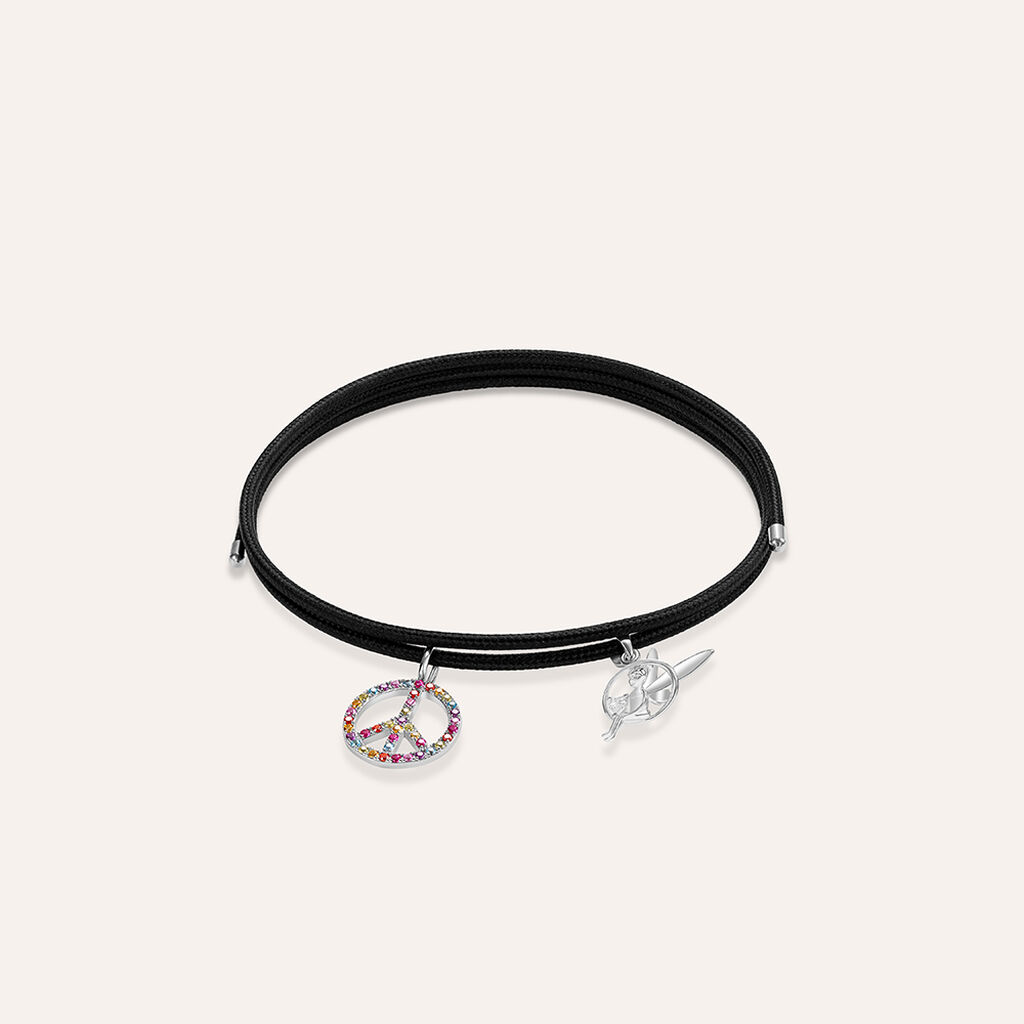 Choker Magnetico Cordino Nero e Acciaio - Catenina Unisex | Stroili