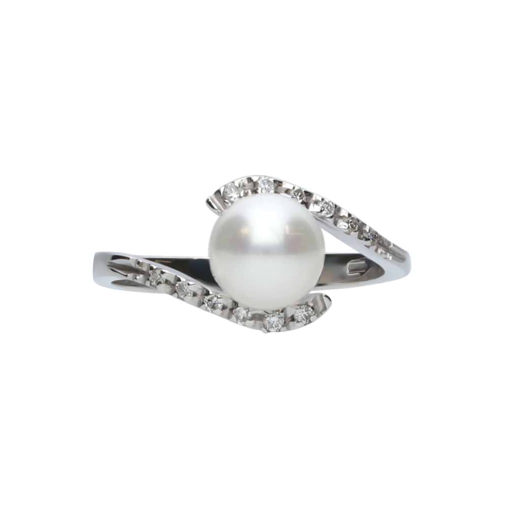 Anello con clearance perla stroili oro