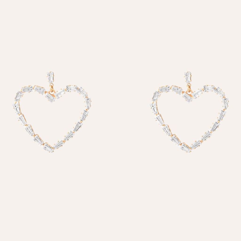 Orecchini Pendenti Romantic Shine Metallo Cristallo